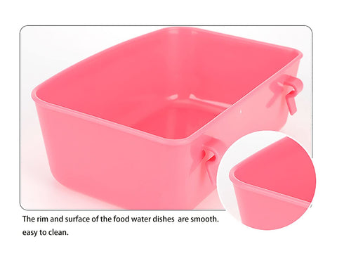 AMZSYLV smooth-edged cage dish for safe handling