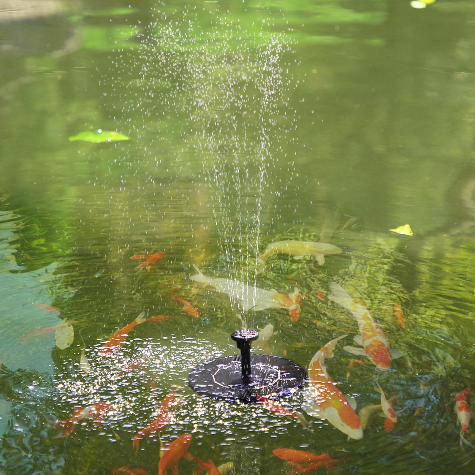 AMZtime outdoor water feature adds decorative fountain spray