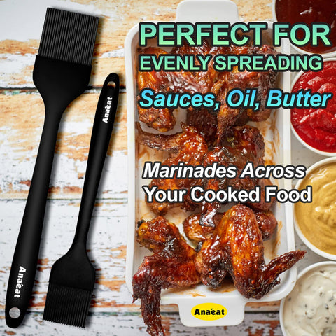 Anaeat heat-resistance feature shown, handles up to 446°F for grilling.