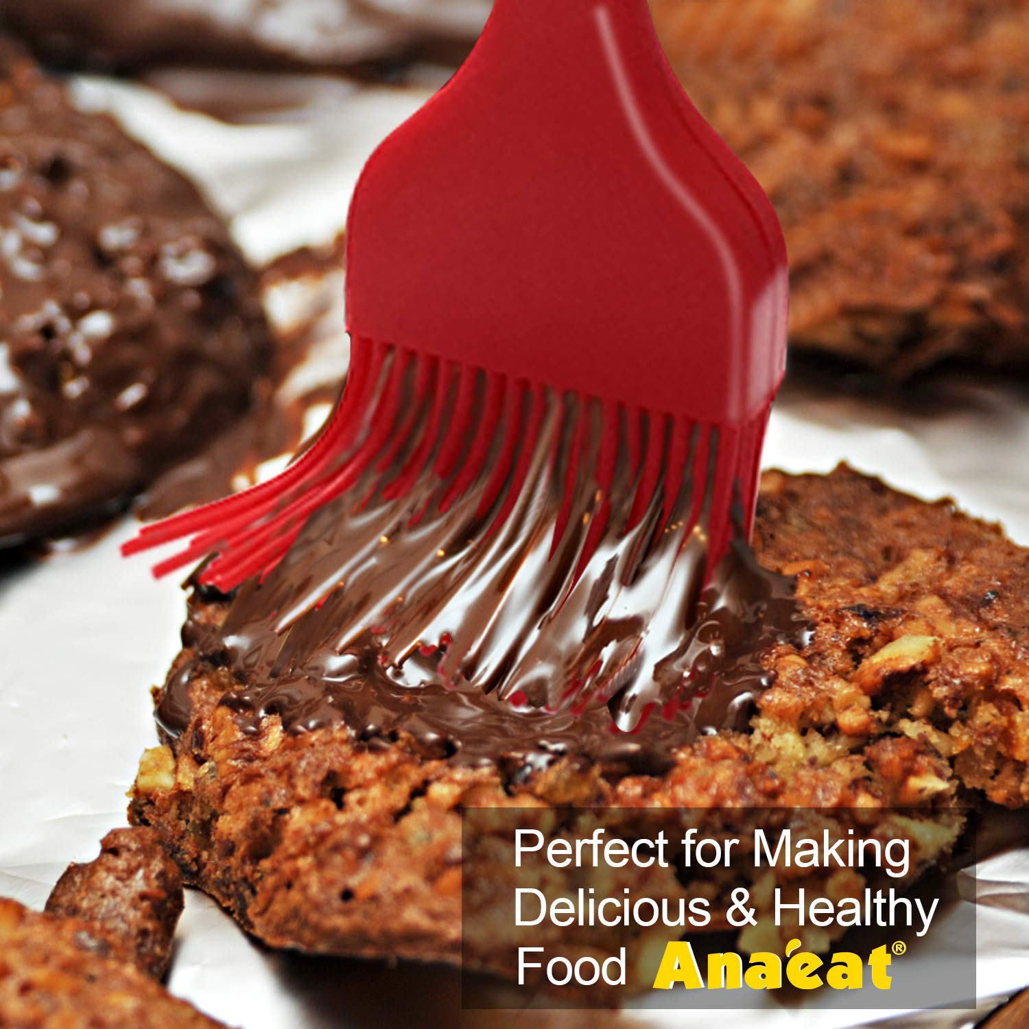 Anaeat one-piece design basting brush for hygienic, easy cleaning.