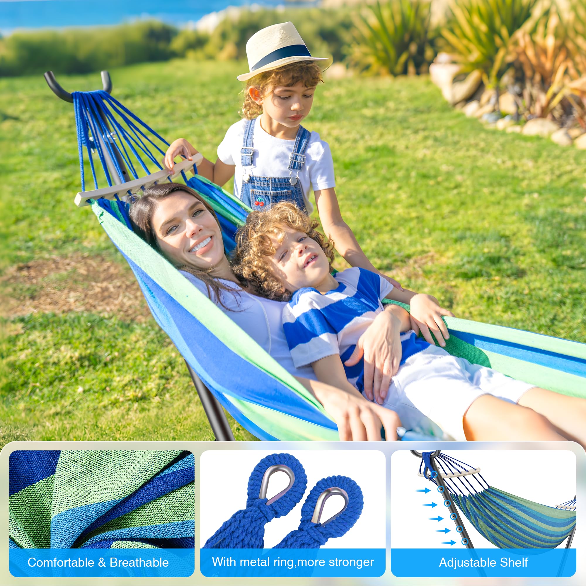 ANAGOO breathable fabric offers sweat-resistance for comfortable sessions.