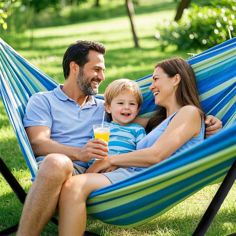 ANAGOO heavy-duty hammock fabric closeup highlighting breathable, durable material