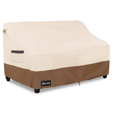 ANartcle 3-Seater sofa cover keeps outdoor seating dry and protected.