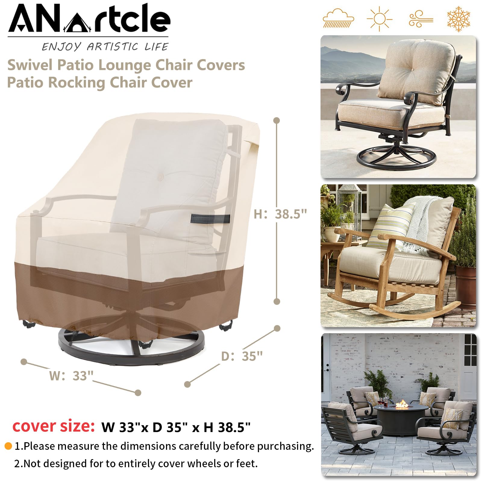 ANartcle elastic hem cord provides a snug wind-resistant fit