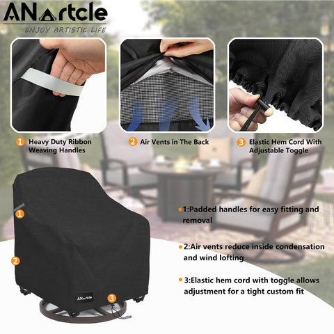 ANartcle padded handles facilitate easy fitting and removal