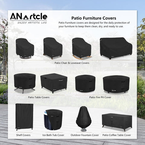 ANartcle heavy-duty fabric shields against rain and snow for year-round use