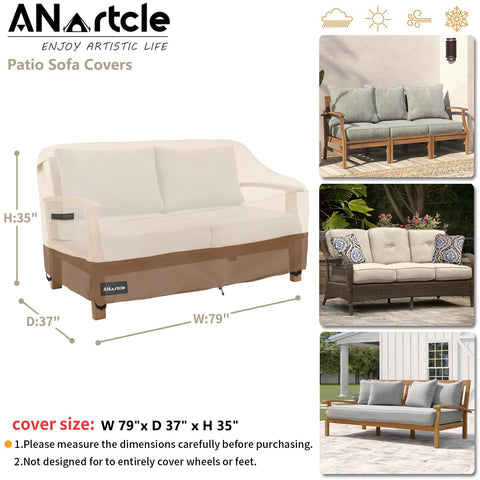 ANartcle waterproof patio cover features laminated undercoating to block rain.