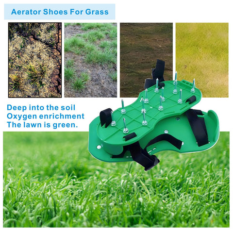 Anazous lawn aerator shoes heat-treated nails for strong penetration through sand and clay.