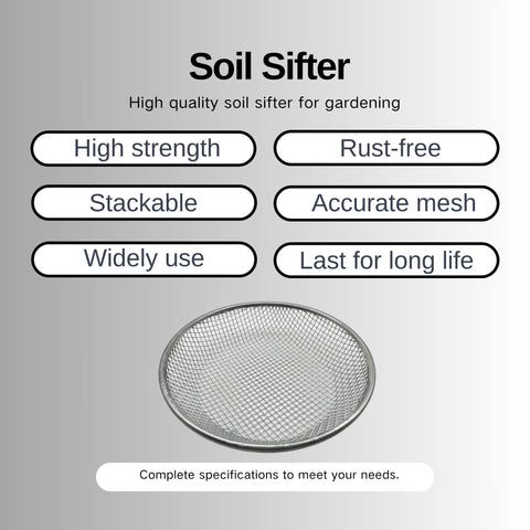 Anbadum 3-piece soil sieve set covers multiple garden and yard jobs.