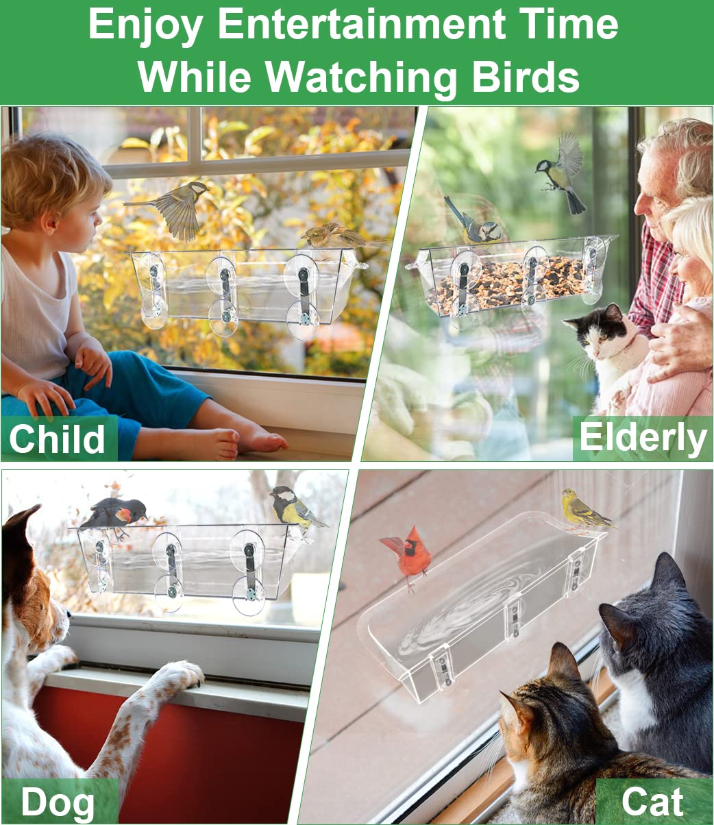 AnBaiMei family-friendly birdwatching setup for kids and cats indoors
