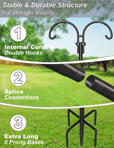AnBaiMei dual-hook design with crossbar for stable balance of feeders