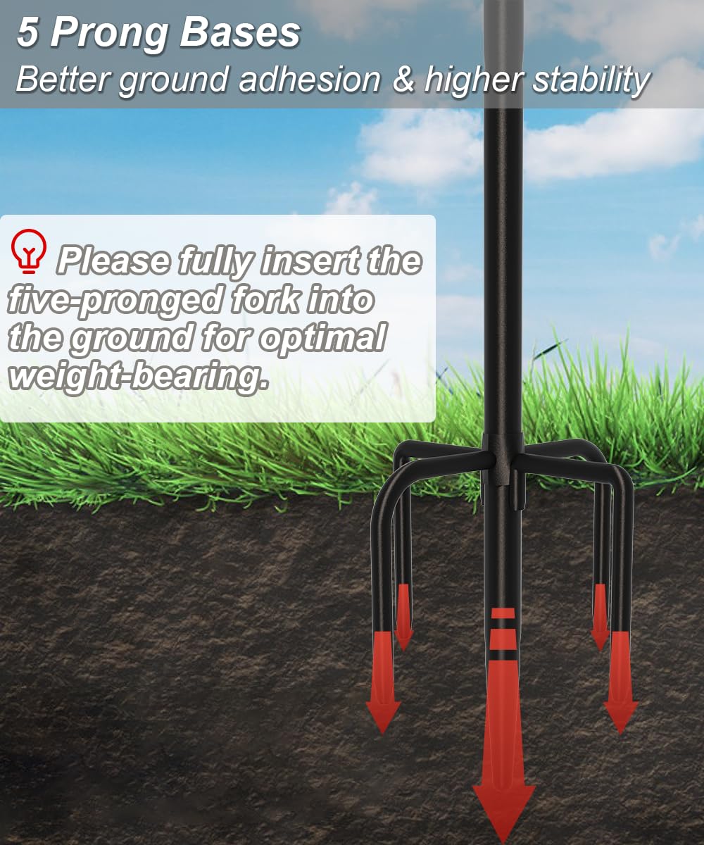 AnBaiMei versatile stand for feeders, baskets, and lanterns in the garden