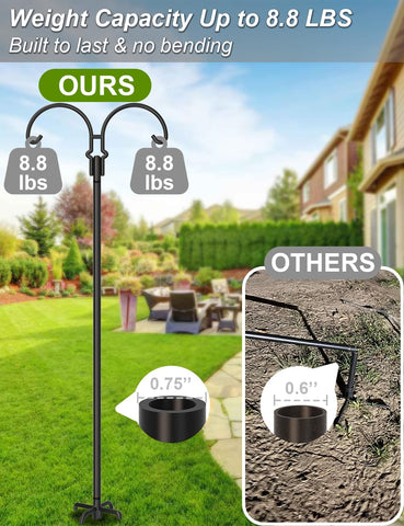AnBaiMei solar light lantern enhances evening garden ambiance.