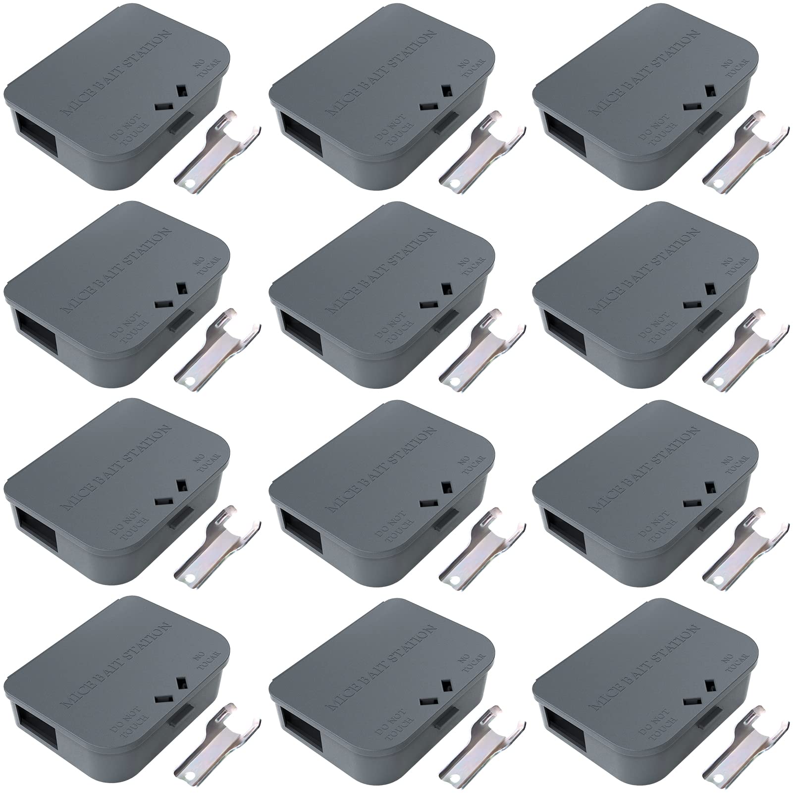 Anblak mouse station 12-pack keyless design protecting kids and pets indoors and outdoors