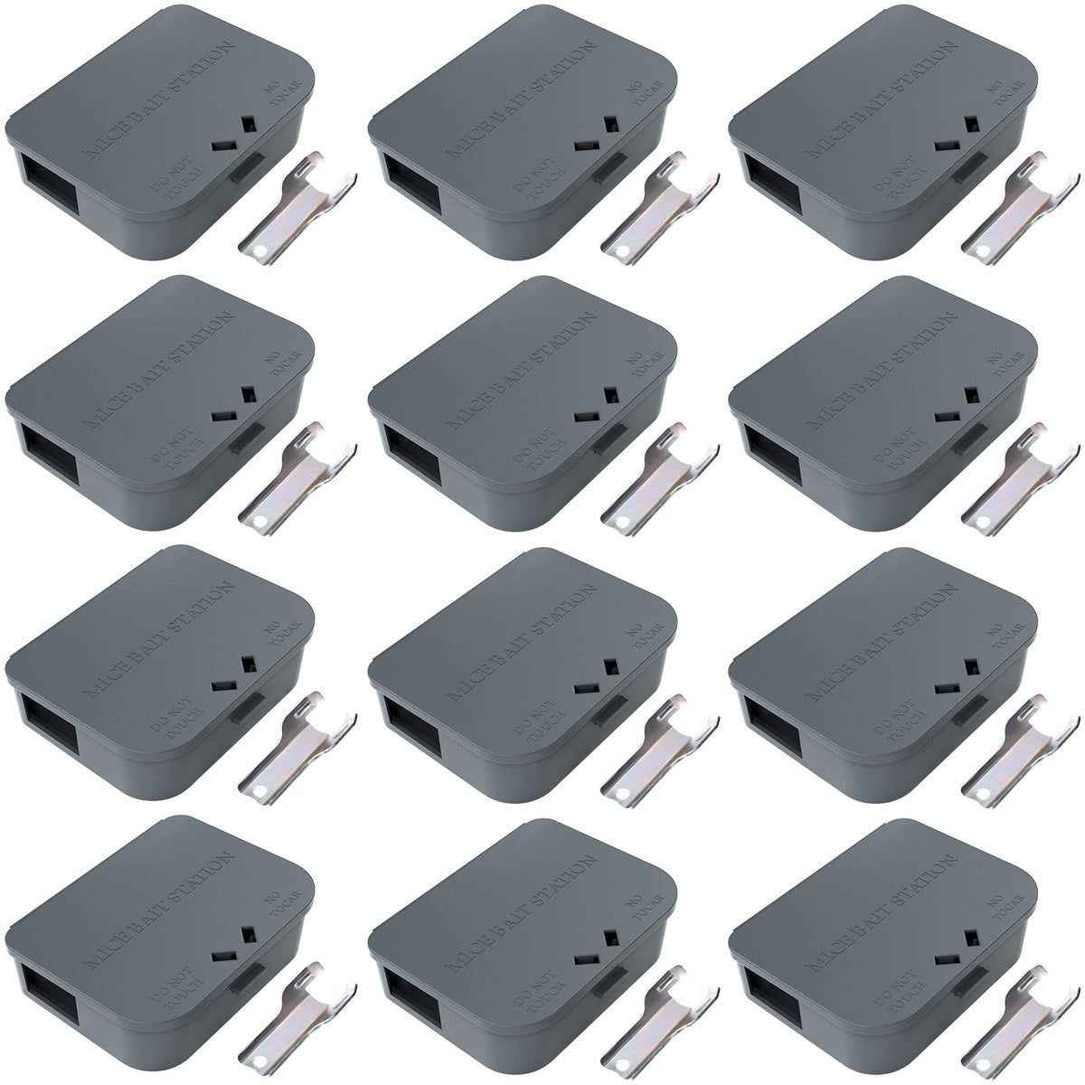 Anblak mouse station 12-pack keyless design protecting kids and pets indoors and outdoors