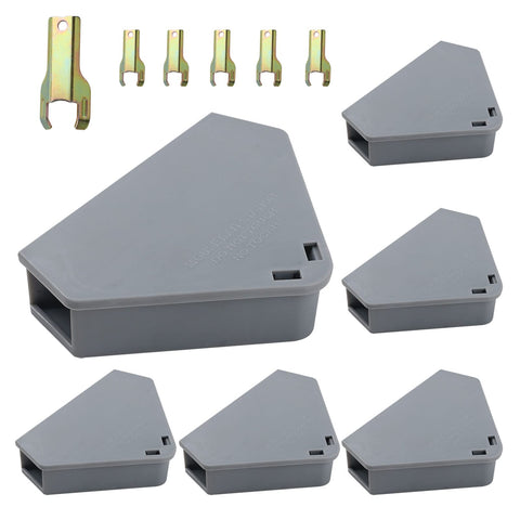 Anblak mouse station six-pack with keys secures multiple spaces.