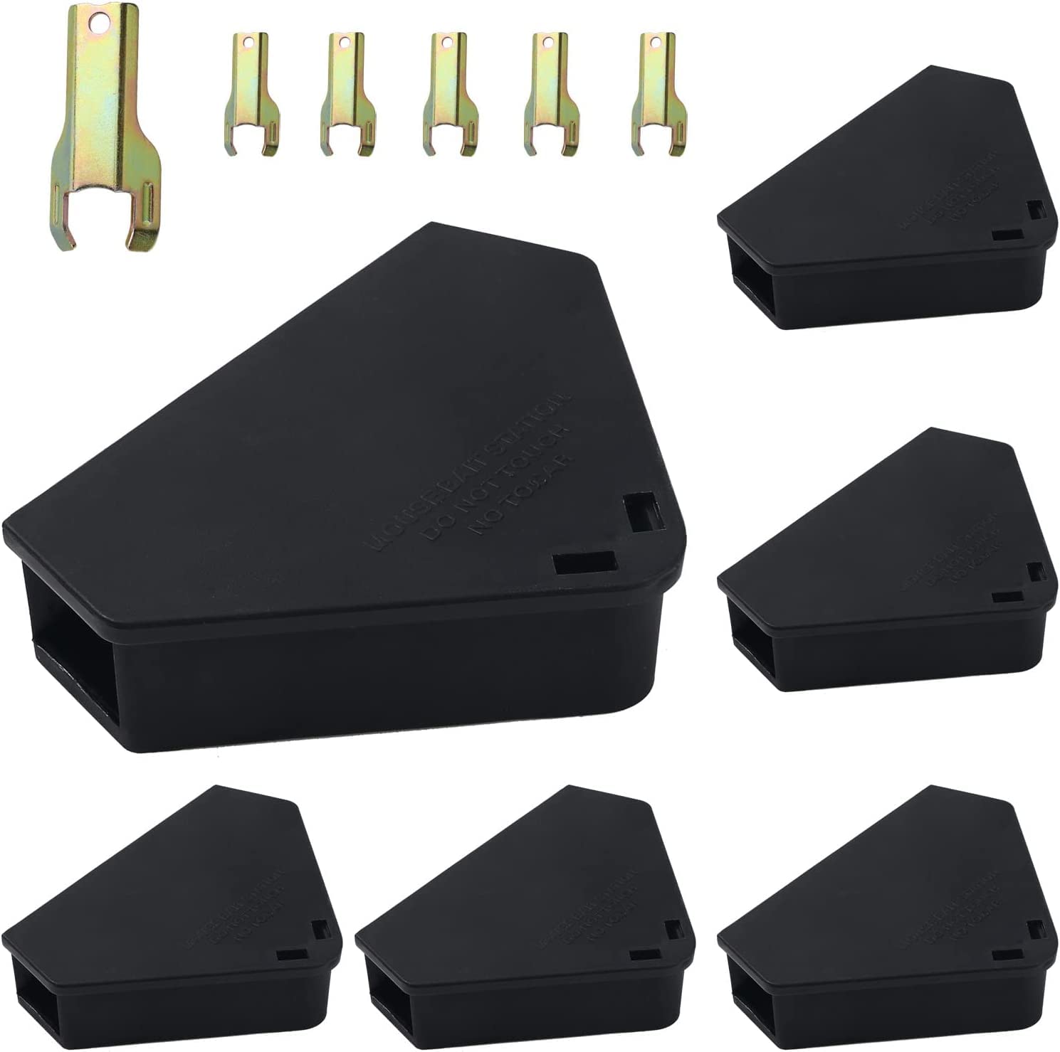 Anblak Mouse Station six-pack, top view, secure storage for items
