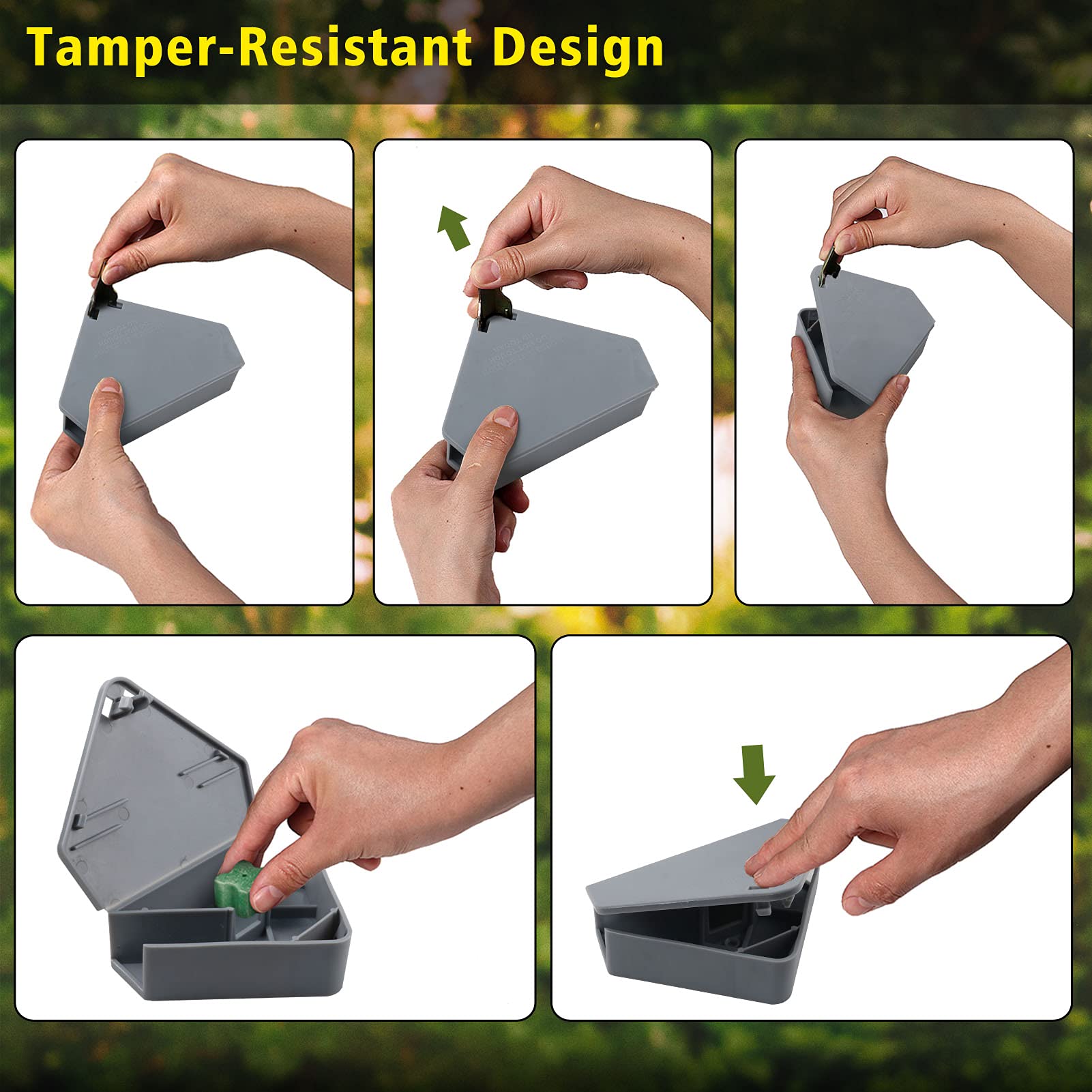 Anblak Mouse Station weatherproof design for indoor and outdoor placement.