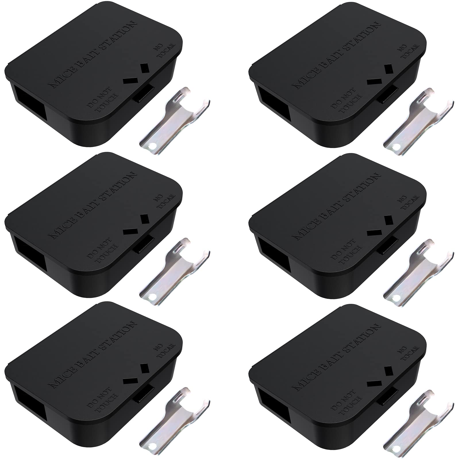 Anblak Mouse Stations 6Pack front view highlights compact weatherproof design for indoor and outdoor use.
