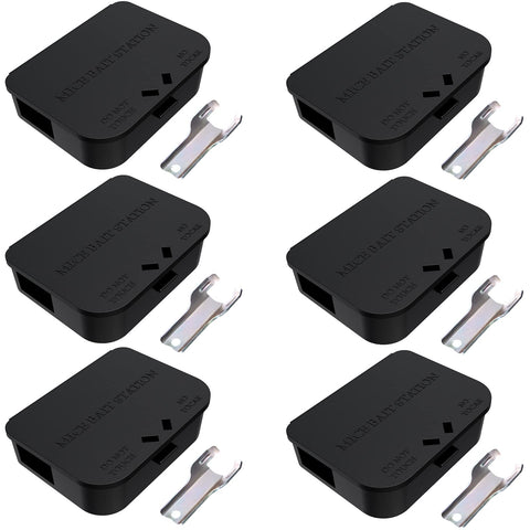 Anblak Mouse Stations 6Pack front view highlights compact weatherproof design for indoor and outdoor use.