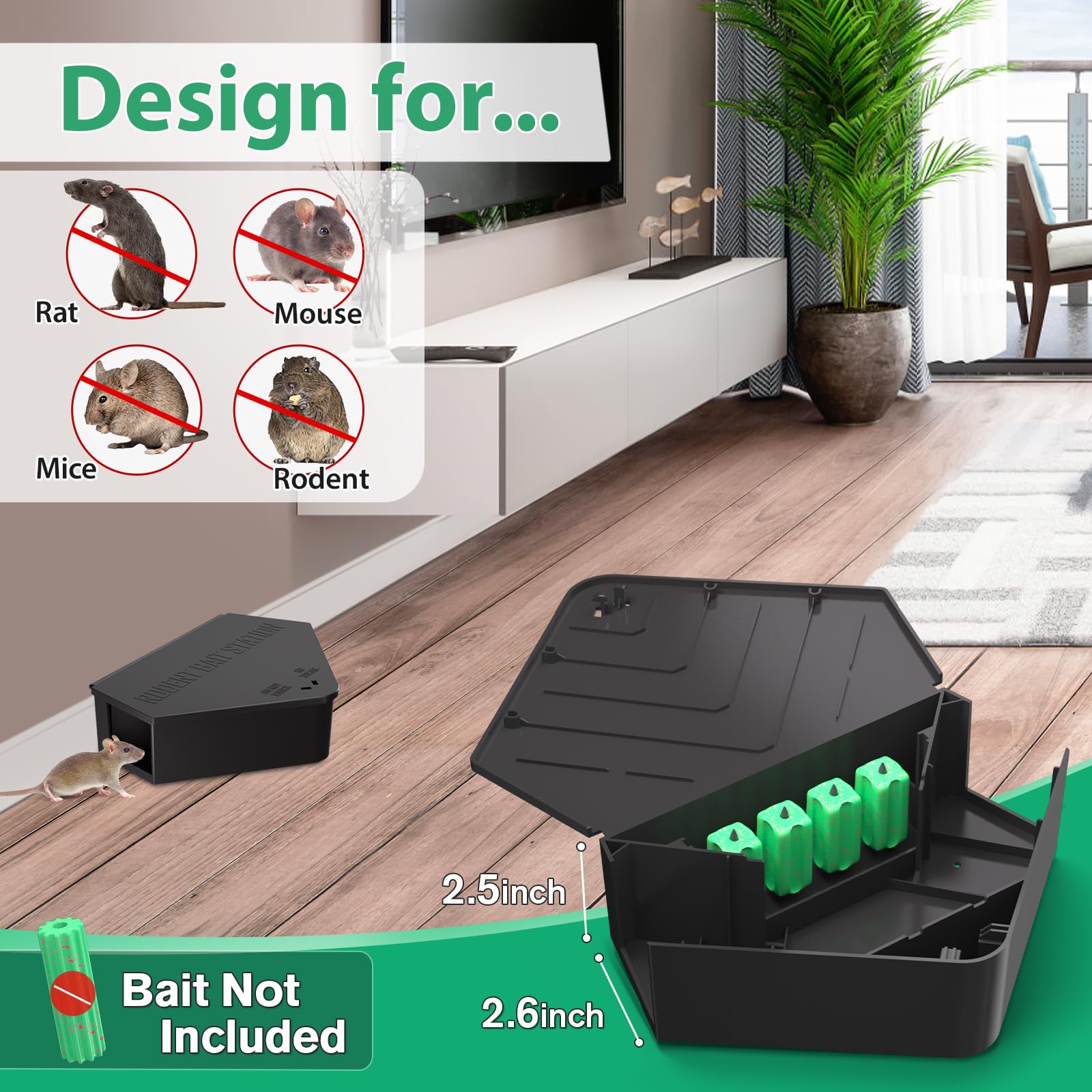 Anblak durable plastic station resists weather and wear.