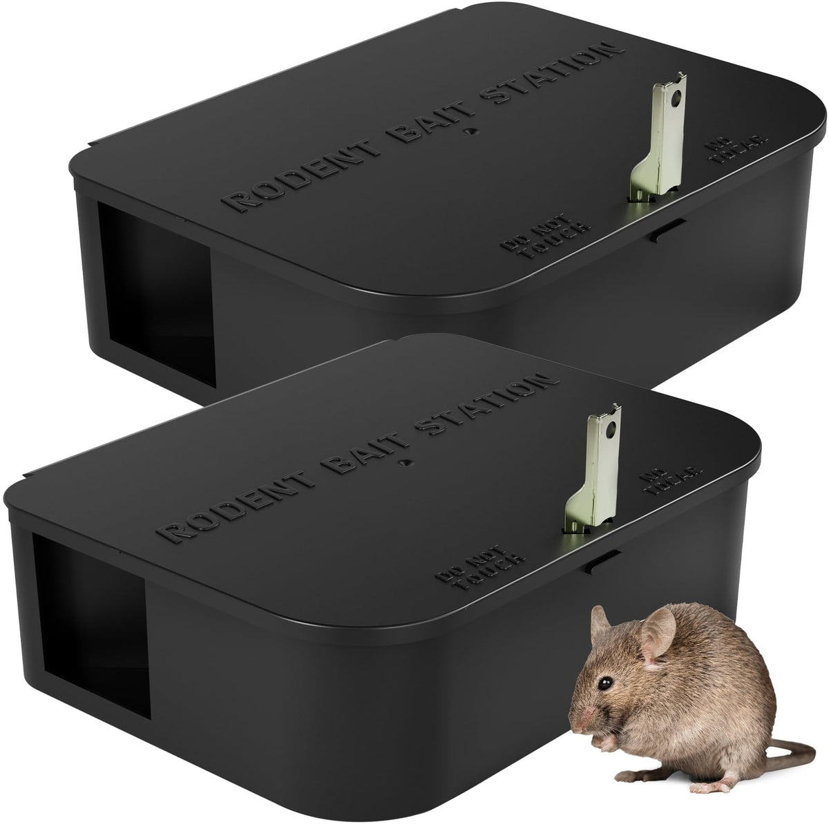 Anblak Rat Station Box with Key ensures secure placement against rodents