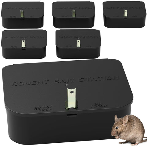 Anblak Rat Station Box with Key for secure indoor use.