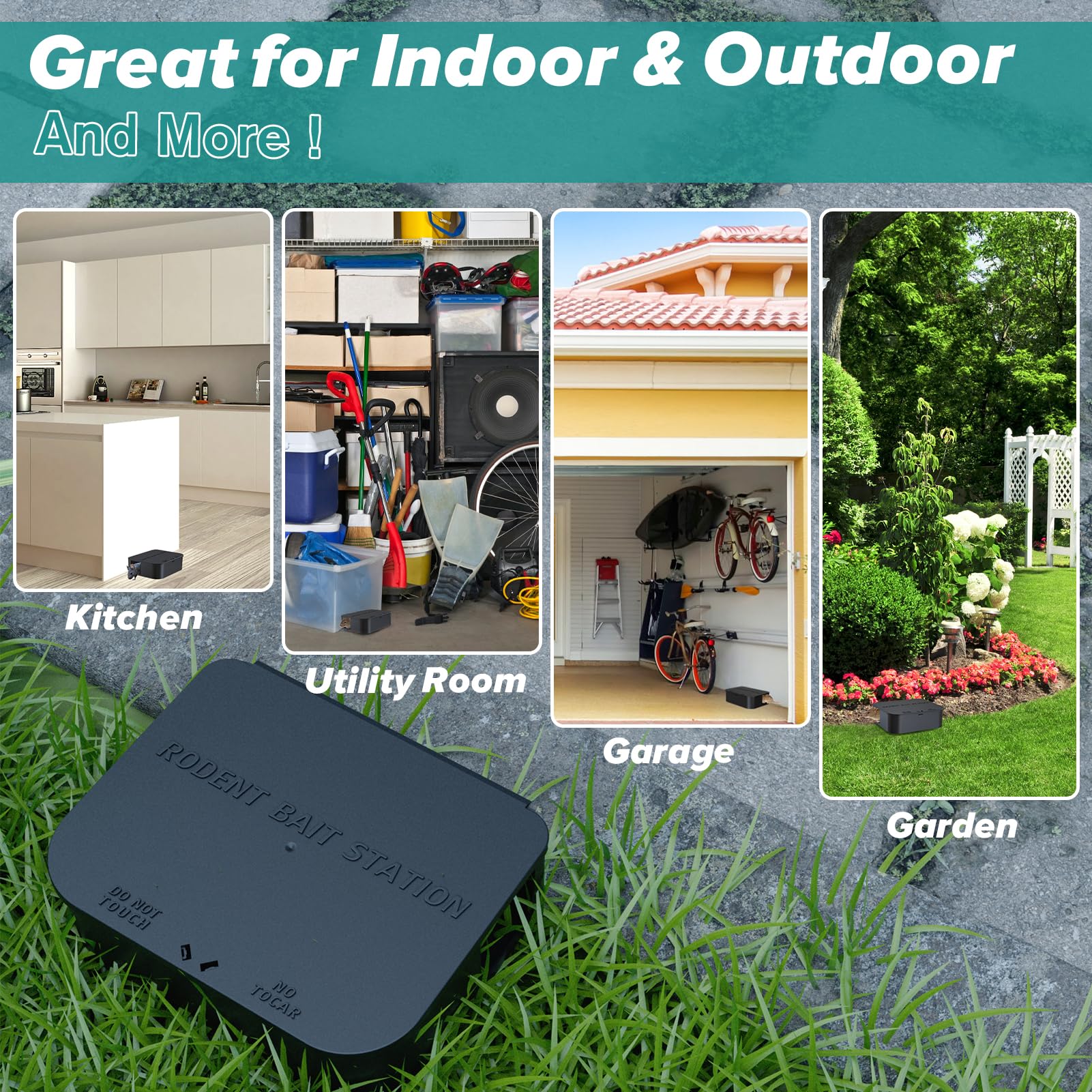 Anblak Rat Station Box with key lock enhancing safety for families.