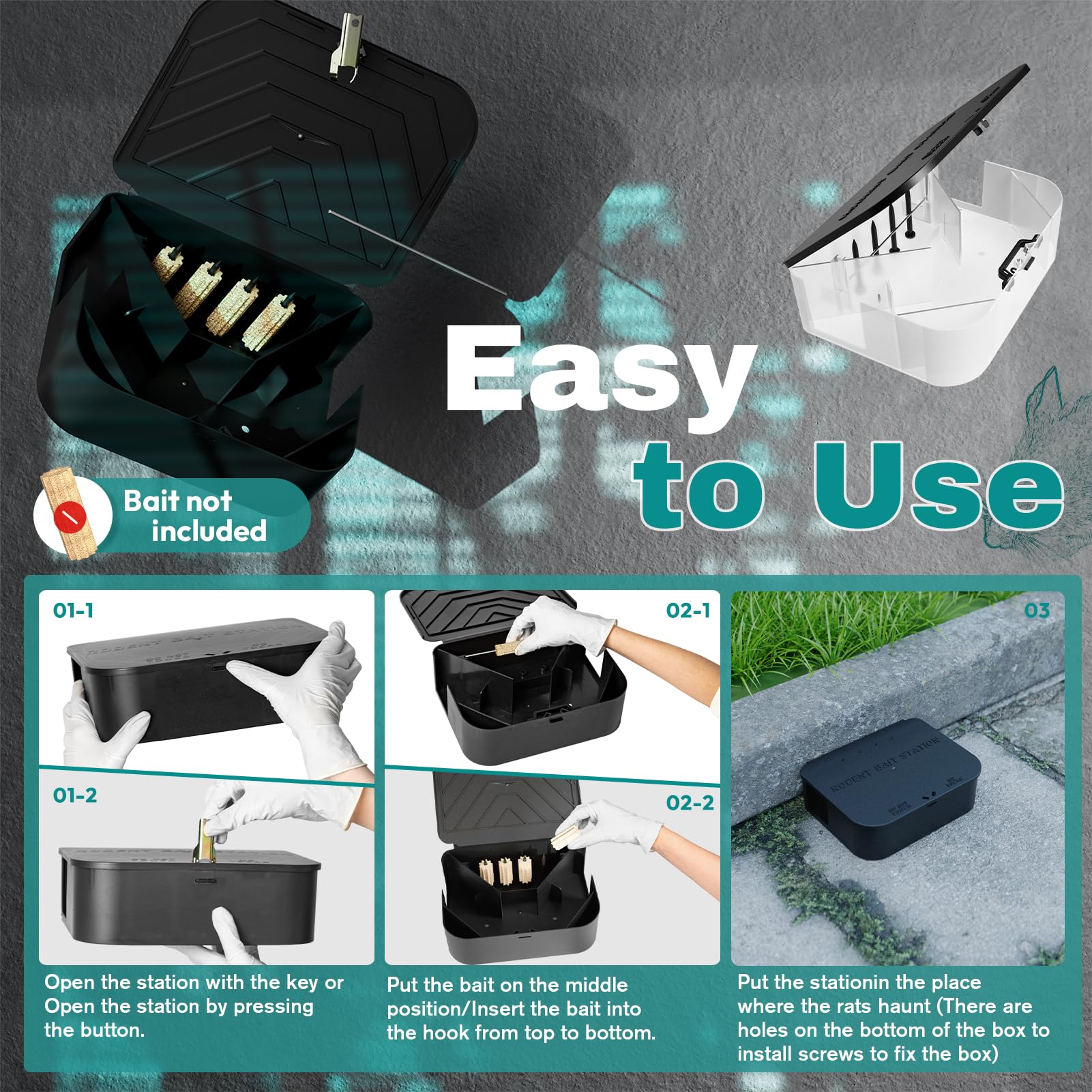 Anblak Rat Station Box two pack provides daily use replacements