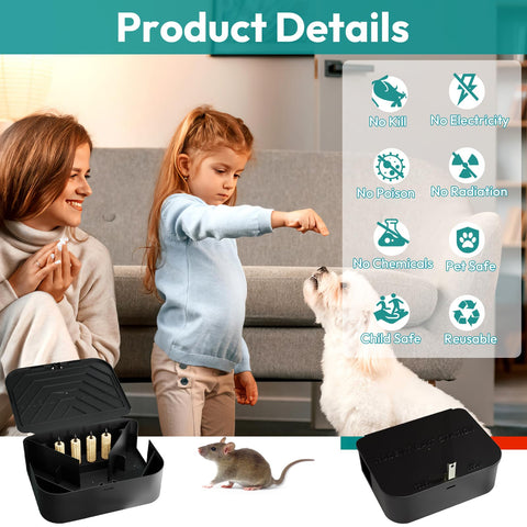Anblak Rat Station easy installation with bottom holes for secure mounting.