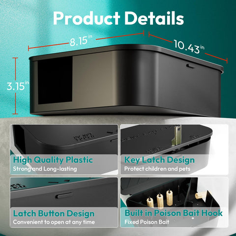 Anblak Rat Station crafted from sturdy plastic for long-lasting use.