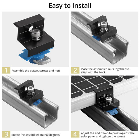 Anbte aluminum bracket offers lightweight, durable roof support.