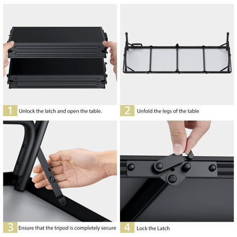 Anbte compact folded design with carry bag simplifies storage.