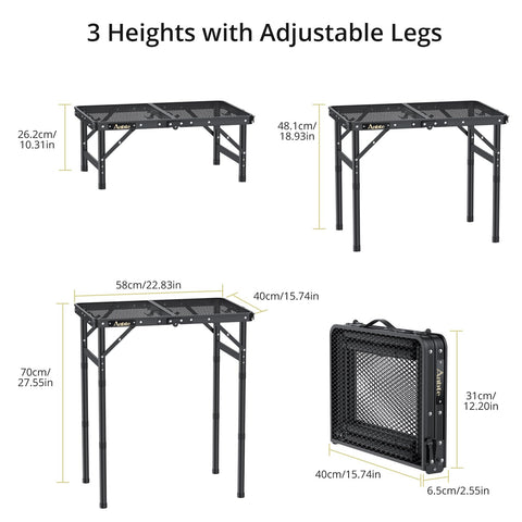 Anbte aluminum frame demonstrates durable construction.