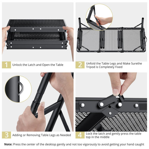 Portable setup ready in minutes, ideal for barbecues and beach side meals.