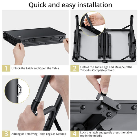 Anbte outdoor table suitable for camping, picnics, and travel cooking