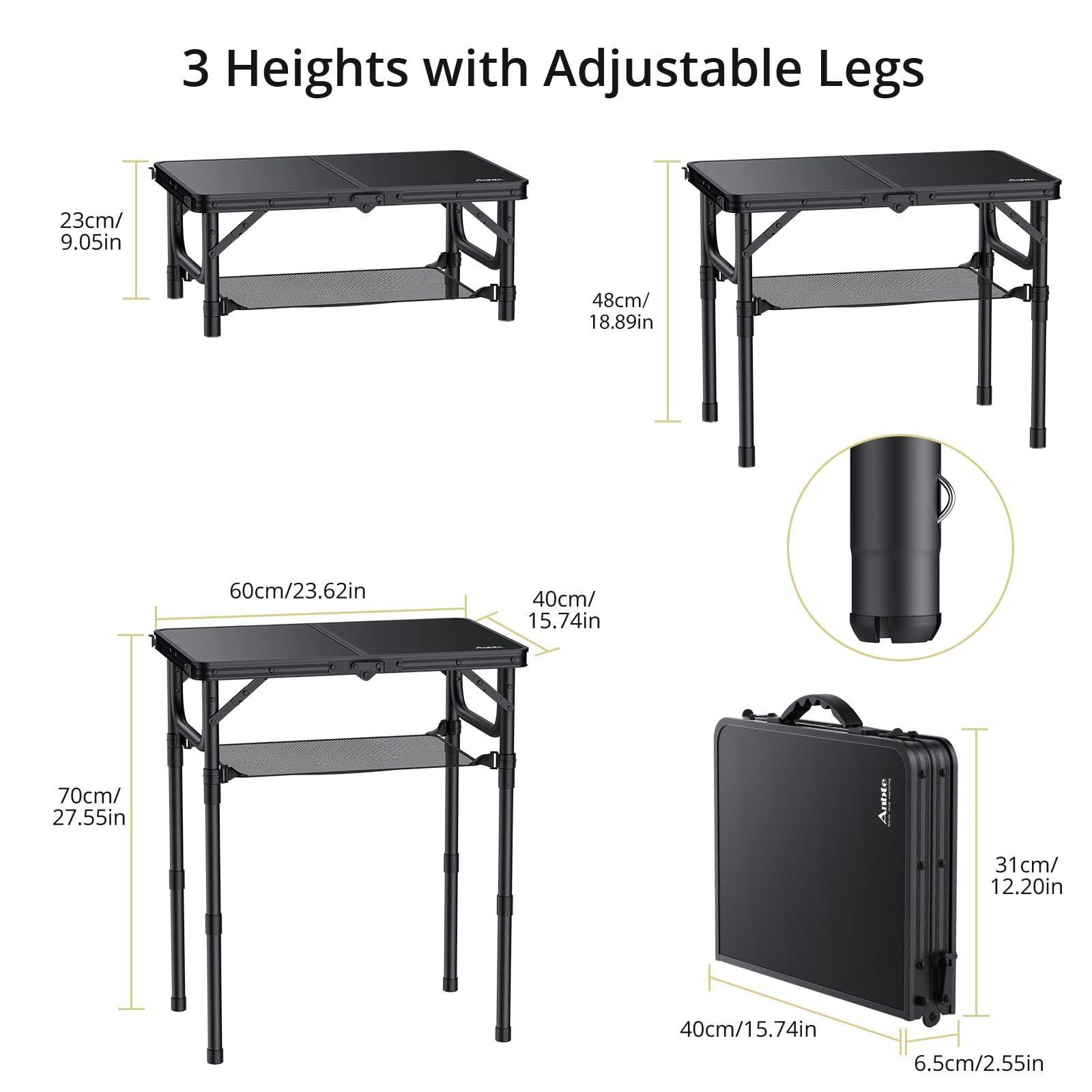 Anbte portable handle design for easy transport
