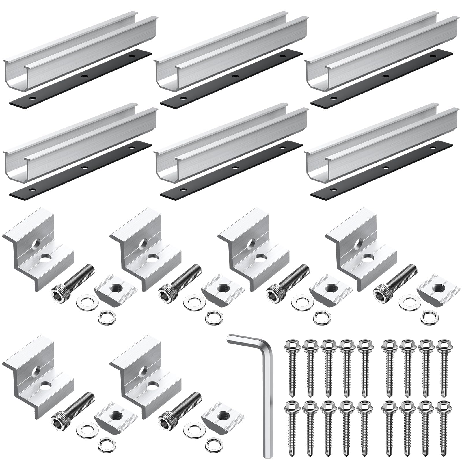 Anbte included accessories pack keeps hardware organized for quick setup.