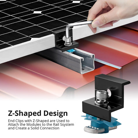 Anbte mounting system for flat roofs suitable for various roof types
