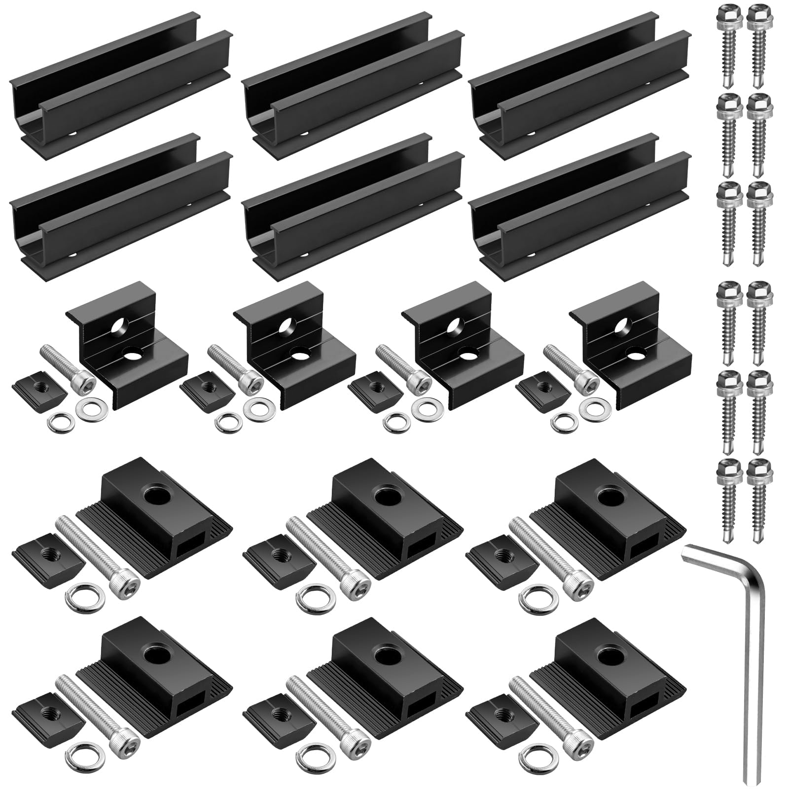 Anbte roof mounting kit suits homes, RVs, and boats for flexible solar setups