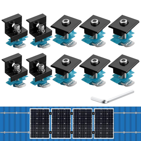 Anbte solar panel mounting brackets for Unistrut 30-35mm secure roof installation