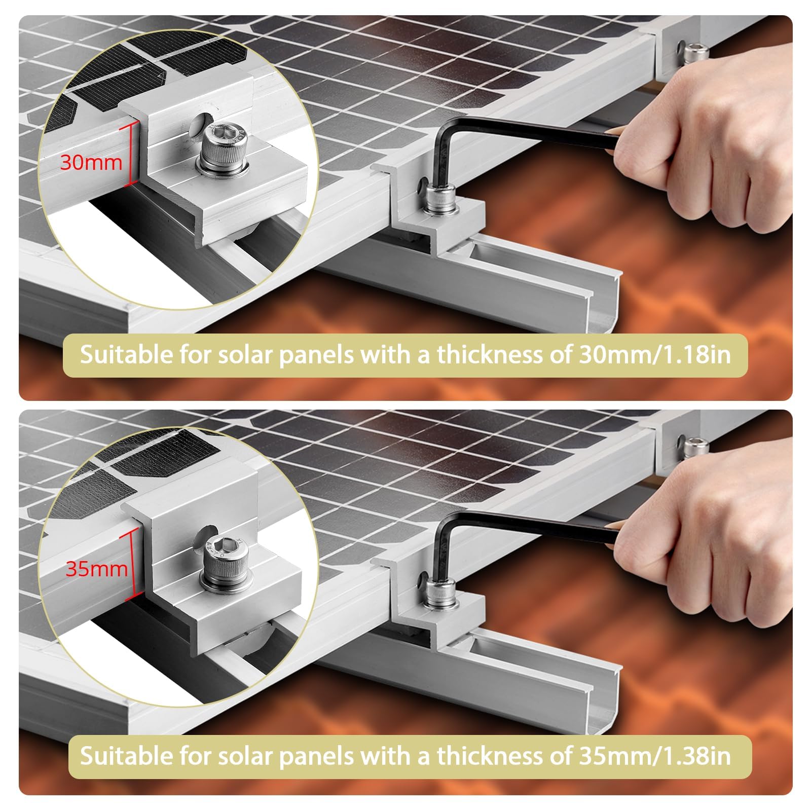 Anbte Z-type installation clip simplifies secure mounting steps.