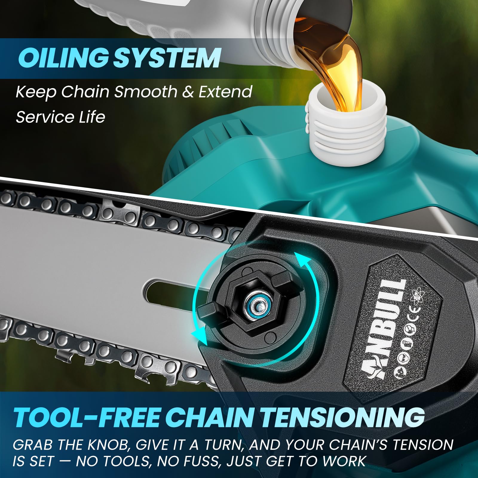Anbull 180-degree cutting angle for versatile angles and precise cuts