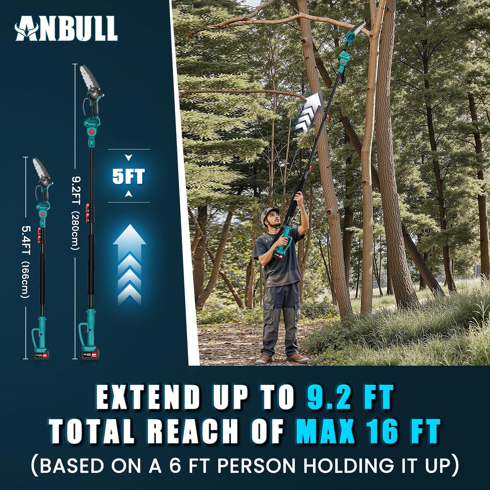 Anbull 6-inch mini chainsaw delivers precise cuts on small branches