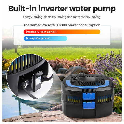 ANBULL pond filter pump with inverter technology for energy efficiency