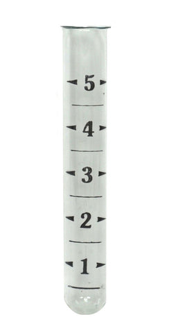 Ancient Graffiti replacement tube with easy-to-read markings for accurate rainfall readings.