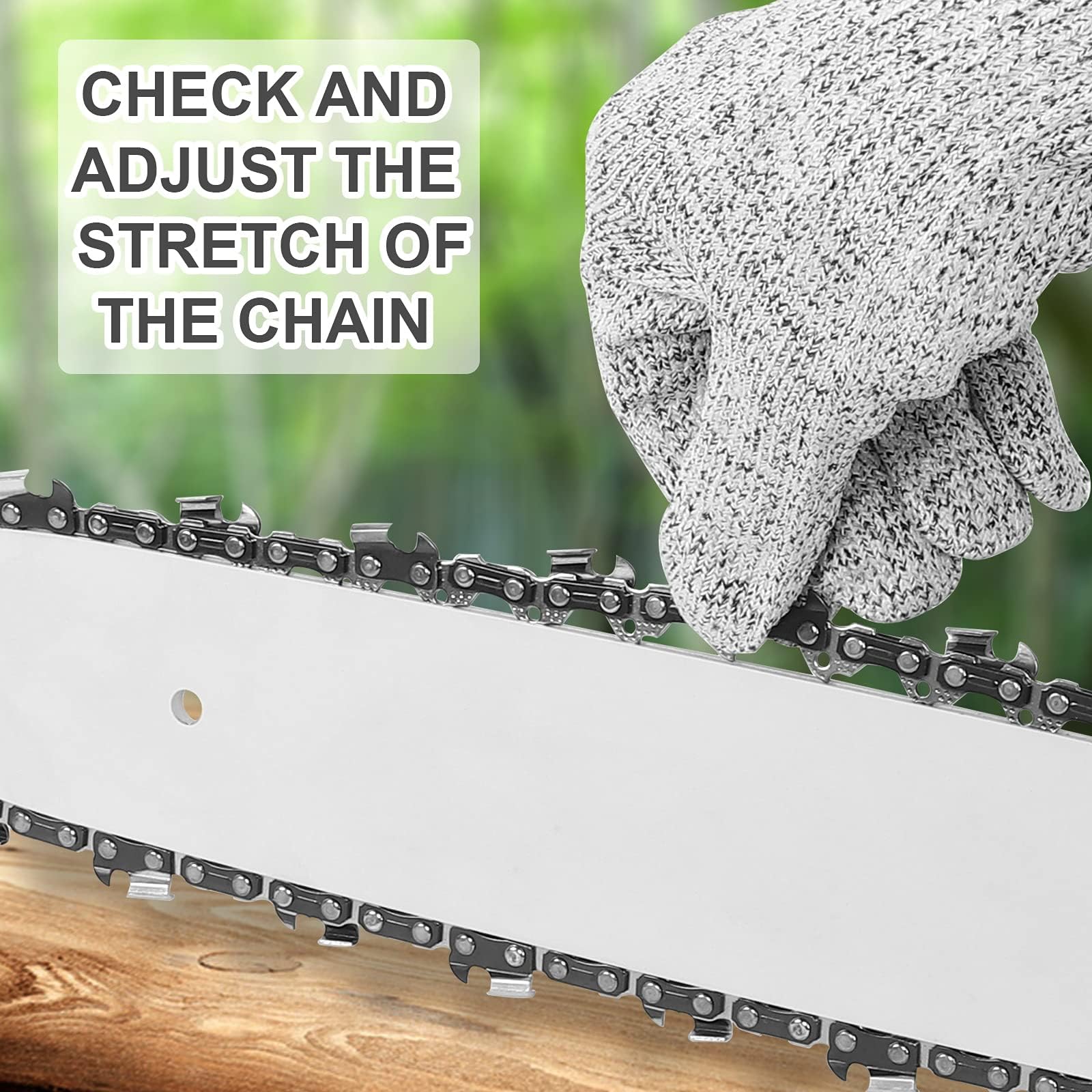 ANCKNE packaging protects chain and keeps storage tidy.