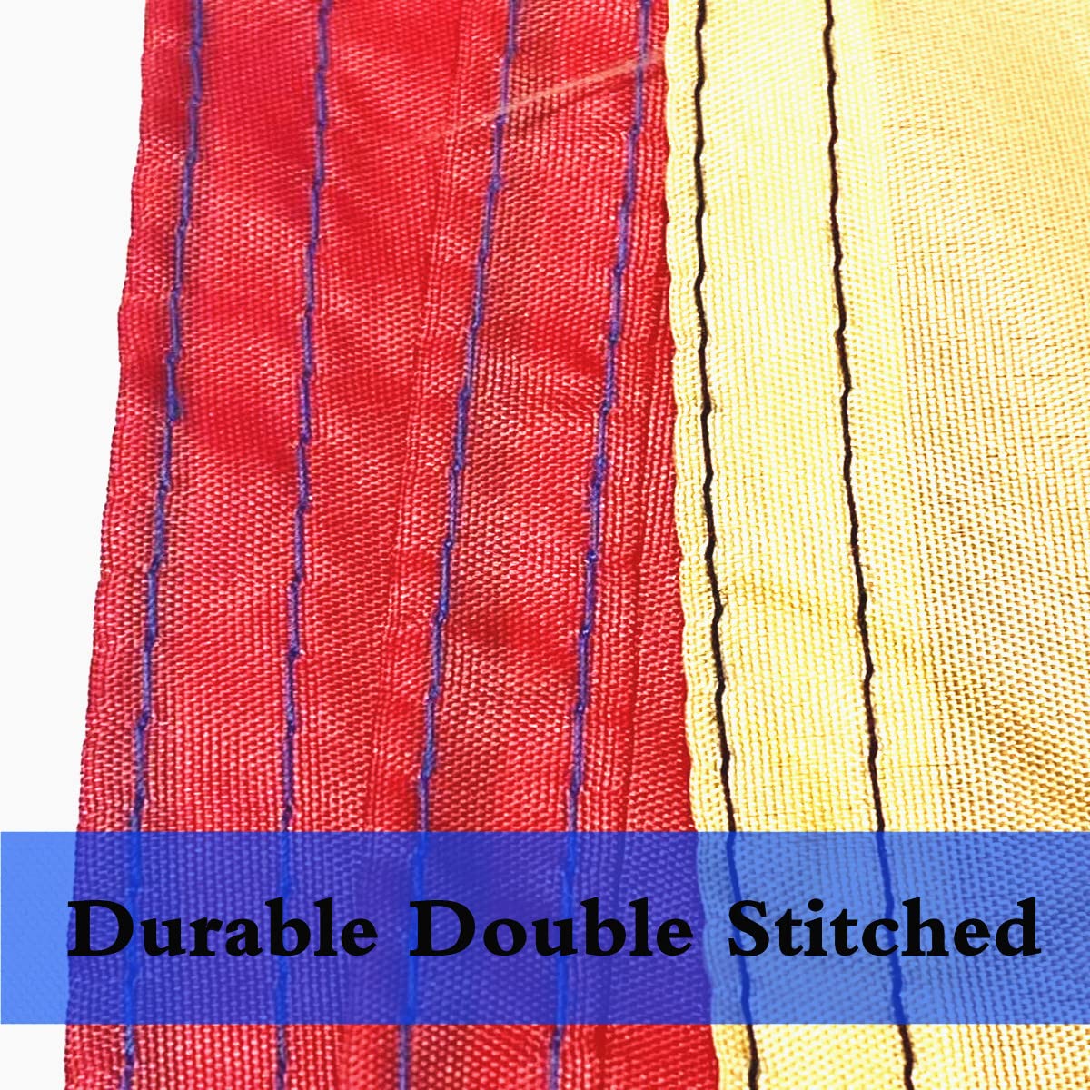 ANCONINE flag featuring double-stitched edges for durability.