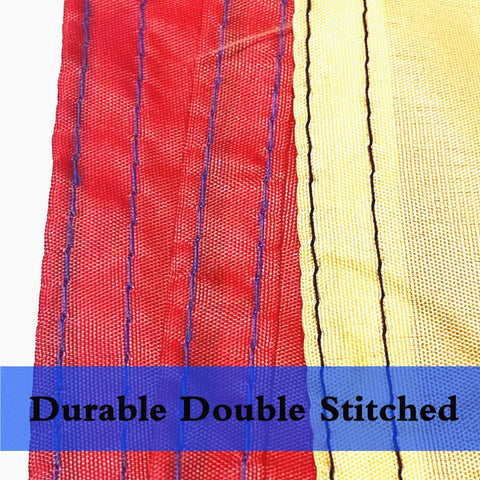 ANCONINE flag featuring double-stitched edges for durability.
