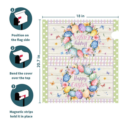 Ancordivo easy-install mailbox cover swaps quickly for seasonal decorating.
